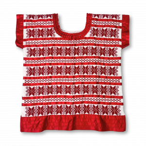 Blusa Tenango Rojo Nochebuena